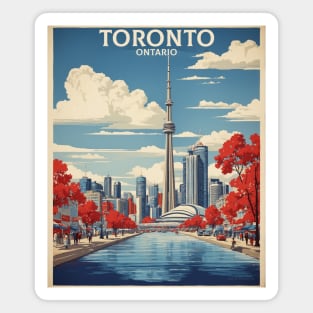 Toronto Canada Vintage Retro Tourism Magnet